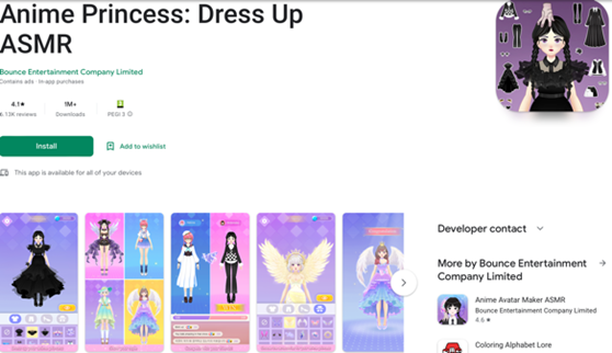 Dress up ASMR Game