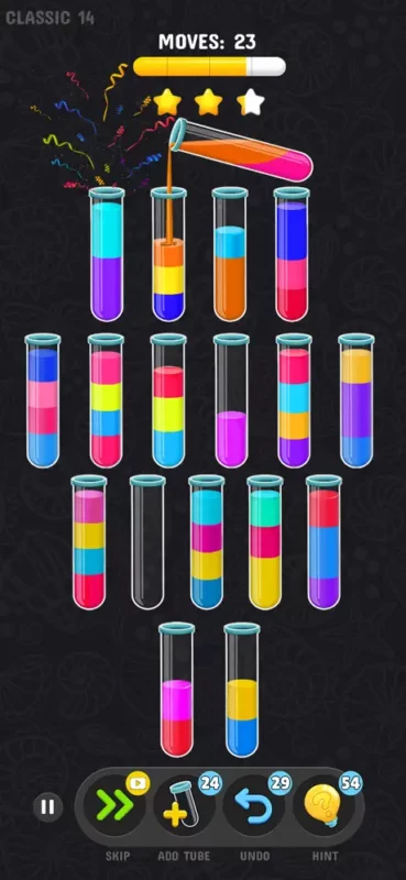 color water sort puzzle game - Level 23