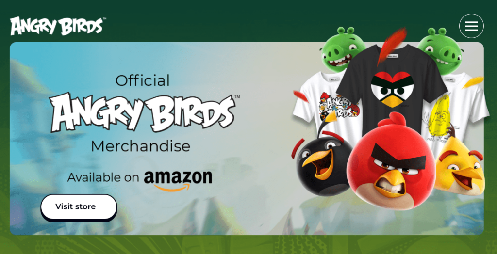 Merch with Angry Birds