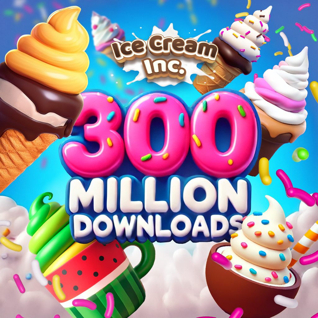 Ice Cream Inc. Reaches 300M Downloads